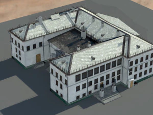 Старое здание архитектуры 3D Модель