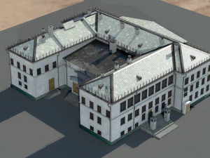 Старое здание архитектуры 3D Модель