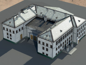 Old architecture building 3D 模型