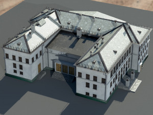 Old architecture building 3D 模型