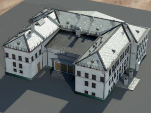 Старое здание архитектуры 3D Модель