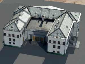 Старое здание архитектуры 3D Модель