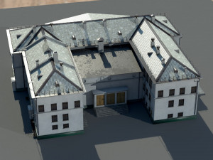 Old architecture building 3D 模型