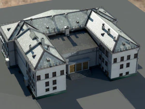 Старое здание архитектуры 3D Модель