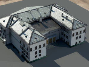 Старое здание архитектуры 3D Модель