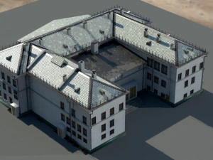 Старое здание архитектуры 3D Модель