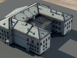 Old architecture building 3D 模型