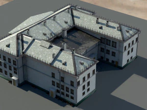 Старое здание архитектуры 3D Модель