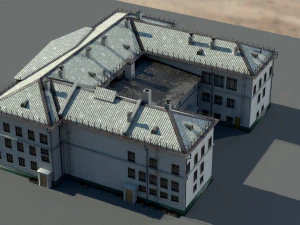 Старое здание архитектуры 3D Модель