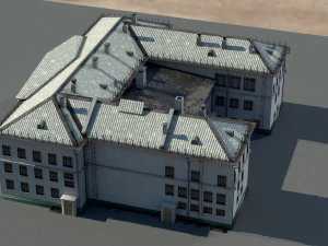 Старое здание архитектуры 3D Модель