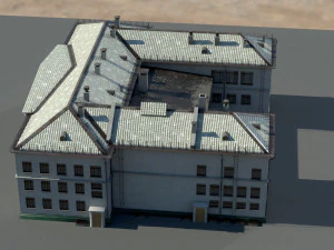 Старое здание архитектуры 3D Модель