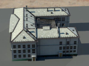 Старое здание архитектуры 3D Модель