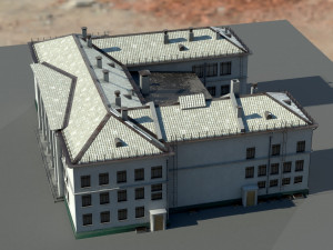 Old architecture building 3D 模型