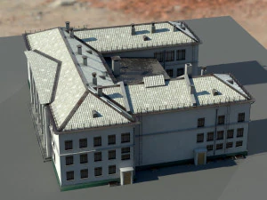 Старое здание архитектуры 3D Модель