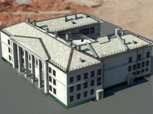 Old architecture building 3D 模型