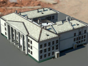 Старое здание архитектуры 3D Модель