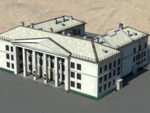 Старое здание архитектуры 3D Модель