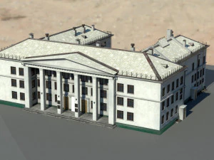 Старое здание архитектуры 3D Модель