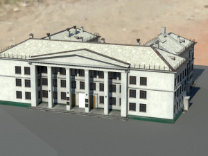 Old architecture building 3D 模型
