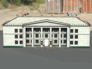 Старое здание архитектуры 3D Модель