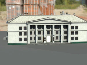 Старое здание архитектуры 3D Модель
