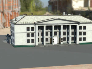 Старое здание архитектуры 3D Модель