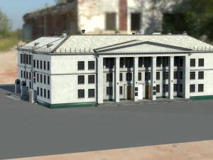 Старое здание архитектуры 3D Модель