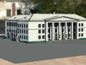 Старое здание архитектуры 3D Модель