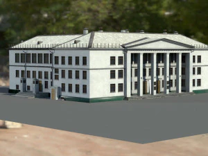 Старое здание архитектуры 3D Модель