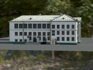 Старое здание архитектуры 3D Модель