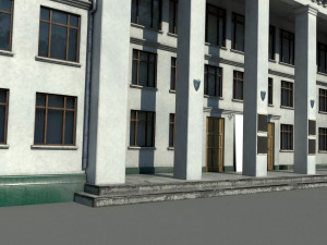 Old architecture building 3D 模型