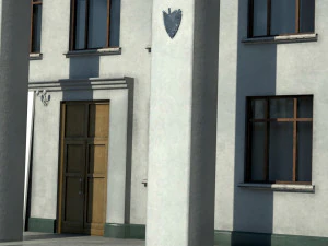 Старое здание архитектуры 3D Модель