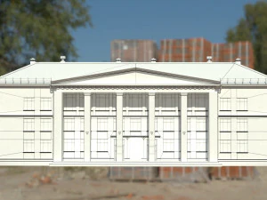 Старое здание архитектуры 3D Модель