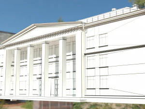 Старое здание архитектуры 3D Модель
