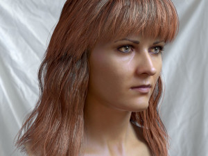 Woman head v3 3D 모델