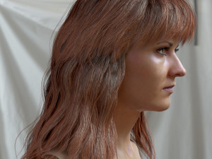 Woman head v3 3D 모델