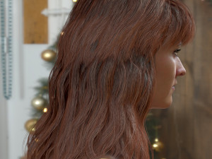 Woman head v3 3D 모델