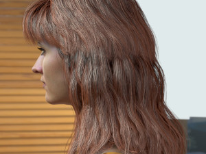 Woman head v3 3D 모델