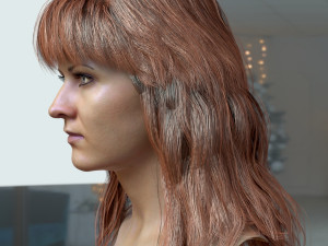 Woman head v3 3D 모델
