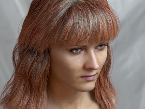 Woman head v3 3D 모델