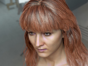 Woman head v3 3D 모델