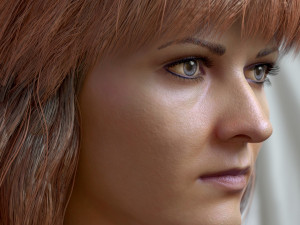 Woman head v3 3D 모델