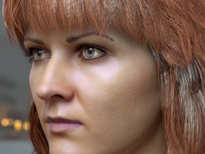 Woman head v3 3D 모델