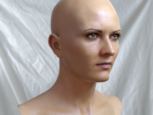 Woman head v3 3D 모델