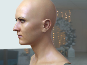 Woman head v3 3D 모델