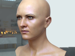 Woman head v3 3D 모델