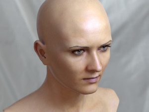 Woman head v3 3D 모델