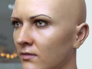 Woman head v3 3D 모델