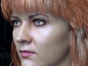 Woman head v3 3D 모델