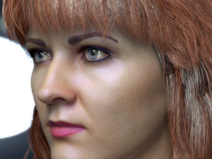 Woman head v3 3D 모델